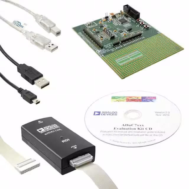 EVAL-ADUC7023QSPZ Analog Devices Inc.  Cartes d'évaluation - Embarquées - MCU DSP